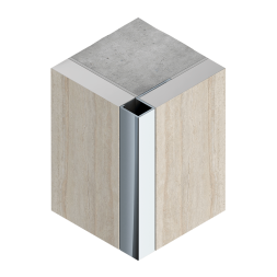  Профиль для плитки внешний P алюминий (10х10мм 2.7м) (PV31) Neexy