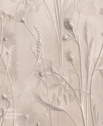 Фреска Applico Four «Ботанический барельеф», OP B 0075-M1