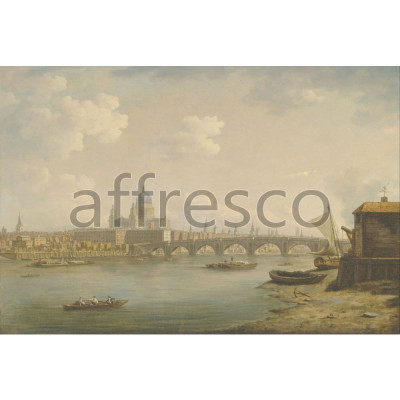 Фреска Affresco, William Marlow St. Pauls and Blackfriars Bridge