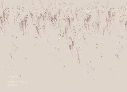 Фреска Applico Four «Весенняя глициния», OP B 0073-GL3