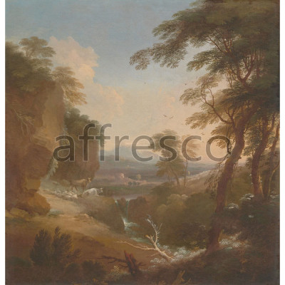 Фреска Affresco, Adriaen van Diest Landscape with Distant Mountains