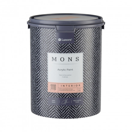 Lanors Mons Interior (Монс Интериор) краска 1, 2.5, 4.5 литра, База A (P), B (D), C (Tr)