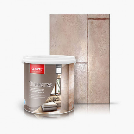 Декоративная штукатурка Clavel «Travertino»