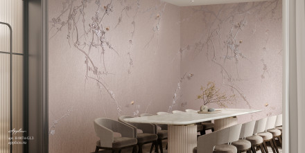 Фреска Applico Four «Сакура», OP B 0074-GL3