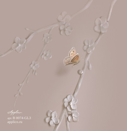 Фреска Applico Four «Сакура», OP B 0074-GL3