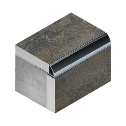 Профиль для плитки внешний гибкий алюминий (12мм х 2.7м) (PV21) Neexy