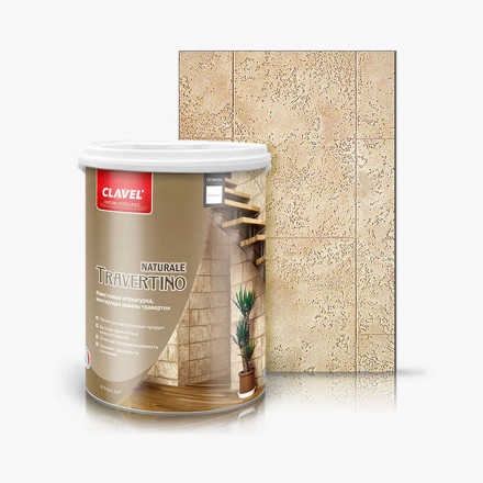Декоративная штукатурка Clavel «Travertino Naturale»