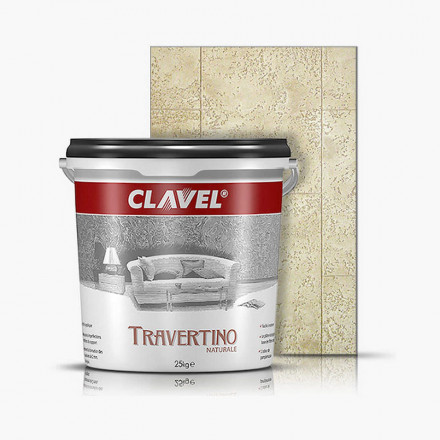 Декоративная штукатурка Clavel «Travertino Naturale»