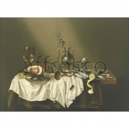 Фреска Affresco, Willem Claesz Heda Banquet Piece with Ham