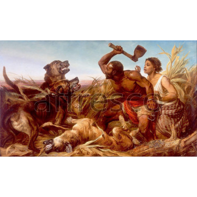 Фреска Affresco, Richard Ansdell The Hunted Slaves