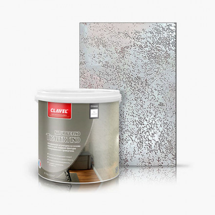 Декоративная штукатурка Clavel «Travertino Naturale Fino»