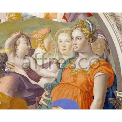 Фреска Affresco, Agnolo Bronzino The crossing of the Red Sea