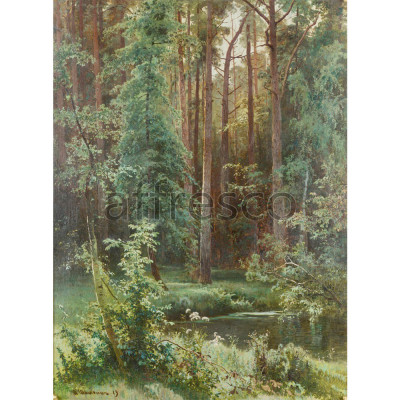 Фреска Affresco, Ivan Ivanovich Shishkin Woodland