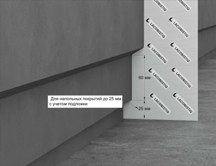 Шаблон теневой под плинтус Laconistiq