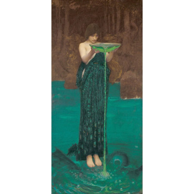 Фреска Affresco, J. W. Waterhouse Circe Invidiosa