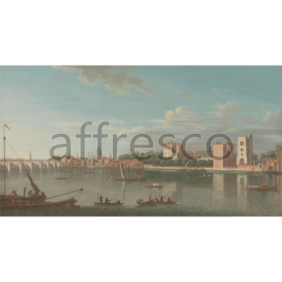 Фреска Affresco, Thames at Lambeth Palace