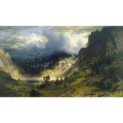 Фреска Affresco, Albert Bierstadt A Storm in the Rocky Mountains Mt. Rosalie