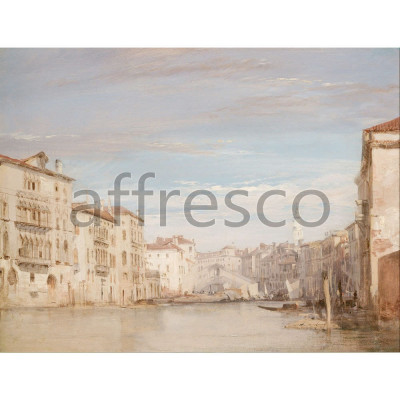 Фреска Affresco, Richard Parkes Bonington The Grand Canal Venice Looking Toward the Rialto