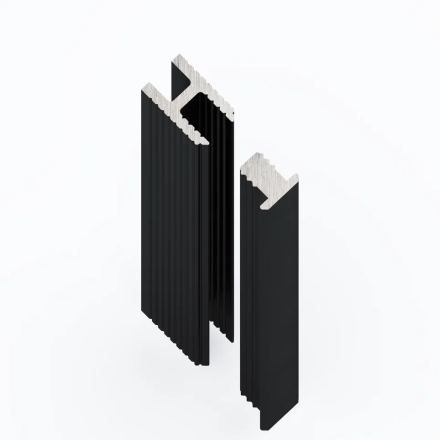 Защелка для Рейки теневой Laconistiq «Dual mini» (под обои, панели и керамогранит)