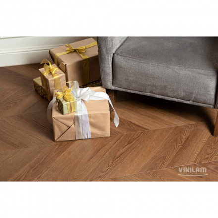ПВХ-плитка Vinilam Parquet Chevron «Шеврон Плезир», I1651102