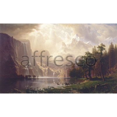 Фреска Affresco, Albert Bierstadt Among the Sierra Nevada California