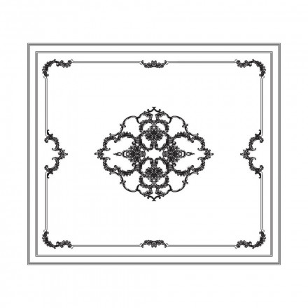 Готовое решение: Потолок RoDecor Царскосельский Рококо «Лемус Ф4», 88104RC