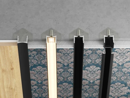 Рейка теневая Laconistiq «LIGHT mini» (под подсветку для обоев, панелей, керамогранита)