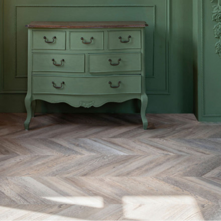 ПВХ-плитка Vinilam Parquet Chevron «Шеврон Шампань», RI153616CL4