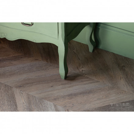 ПВХ-плитка Vinilam Parquet Chevron «Шеврон Шампань», RI153616CL4