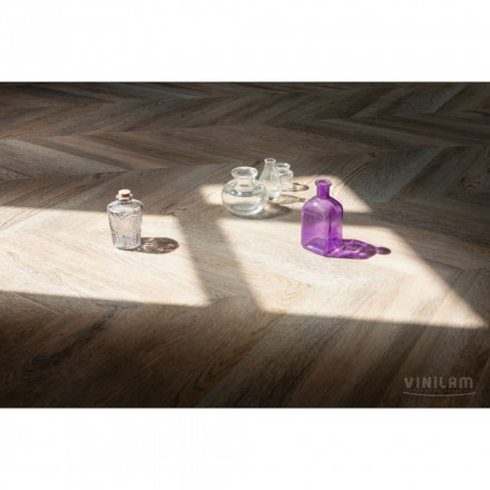 ПВХ-плитка Vinilam Parquet Chevron «Шеврон Шампань», RI153616CL4