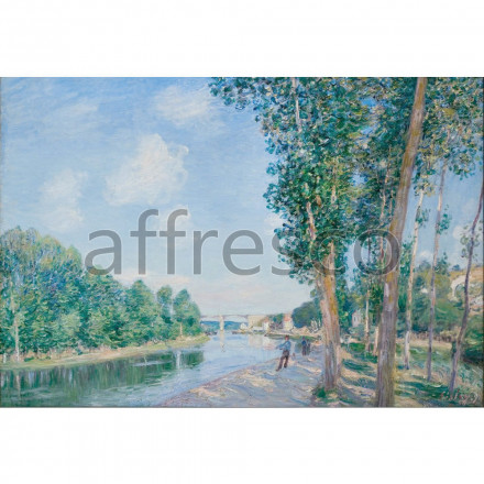 Фреска Affresco, Alfred Sisley Saint Mammes June Sunshine