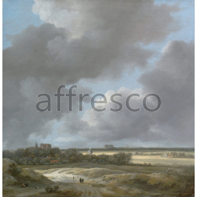 Фреска Affresco, Jacob Isaacksz van Ruisdael View of Alkmaar