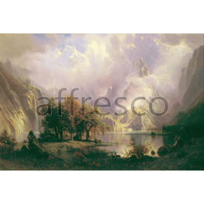 Фреска Affresco, Albert Bierstadt Rocky Mountain Landscape