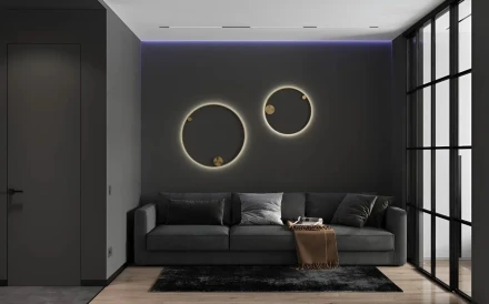 Плинтус алюминиевый Laconistiq «ADHESIVE»