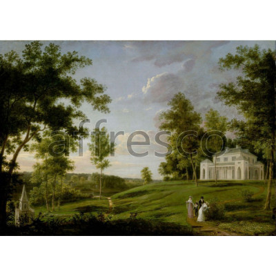 Фреска Affresco, Thomas Birch Southeast View of Sedgeley Park the Country Seat of James Cowles Fisher
