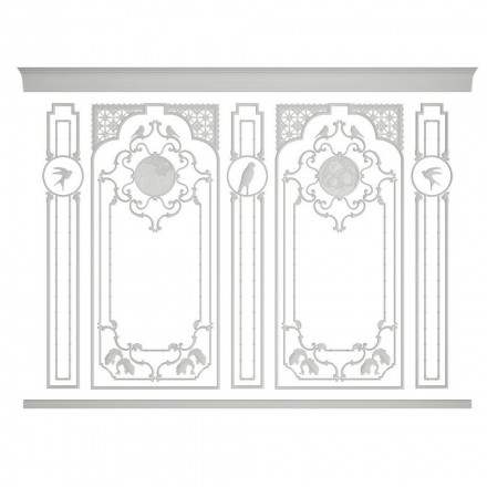 Готовое решение: Стена RoDecor Сад Шинуазри «Камелия Ф3», 77013CN