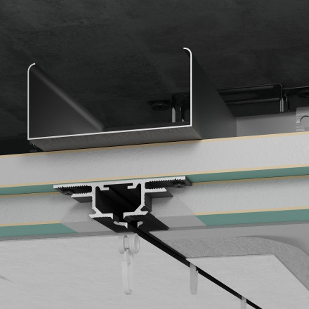 Профиль потолочный теневой для штор Laconistiq «Gardina»