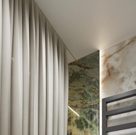 Профиль потолочный теневой для штор Laconistiq «Gardina»