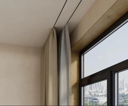 Профиль потолочный теневой для штор Laconistiq «Gardina»
