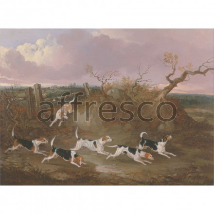 Фреска Affresco, John Dalby Beagles in Full Cry