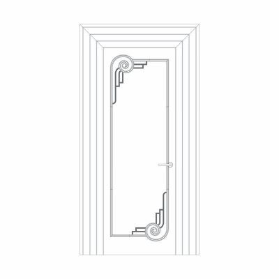 Готовое решение: Оформление дверей RoDecor Легенды Ар-деко «Рамбова», 76423AR