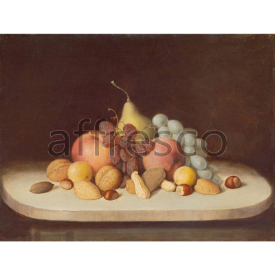 Фреска Affresco, Robert Seldon Duncanson Still Life with Fruit and Nuts