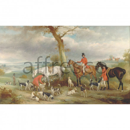 Фреска Affresco, John Ferneley Thomas Wilkinson with the Hurworth Foxhounds