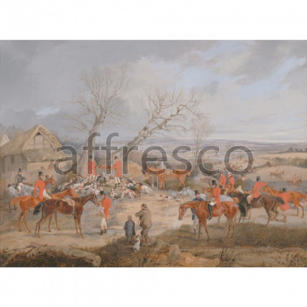 Фреска Affresco, Henry Thomas Alken Hunting Scene The Kill