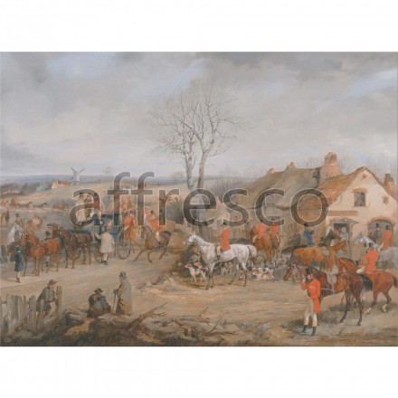 Фреска Affresco, Henry Thomas Alken Hunting Scene The Meet