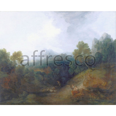 Фреска Affresco, Thomas Gainsborough Landscape with a Flock of Sheep