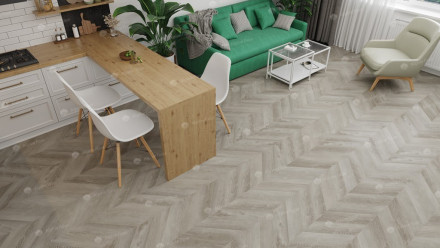 ПВХ-плитка Alpine Floor Chevron Alpine SPC «ДУБ», ECO 18-1 MC