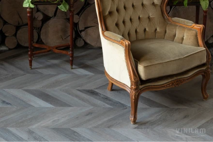 ПВХ-плитка Vinilam PARQUET CHEVRON Glue «Шеврон Легран», RI444515CL4