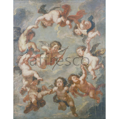 Фреска Affresco, Rubens Sir Peter Paul Putti a ceiling decoration