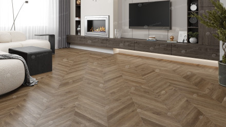 ПВХ-плитка Alpine Floor Chevron Alpine SPC «Макадамия», ECO 18-5 MC